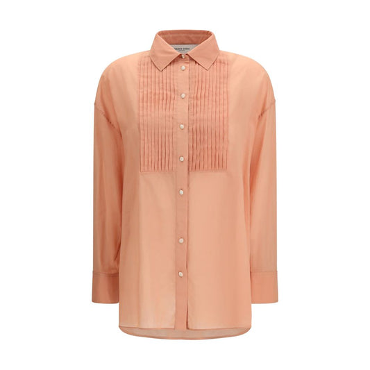 Camicia in cotone marrone Golden Goose