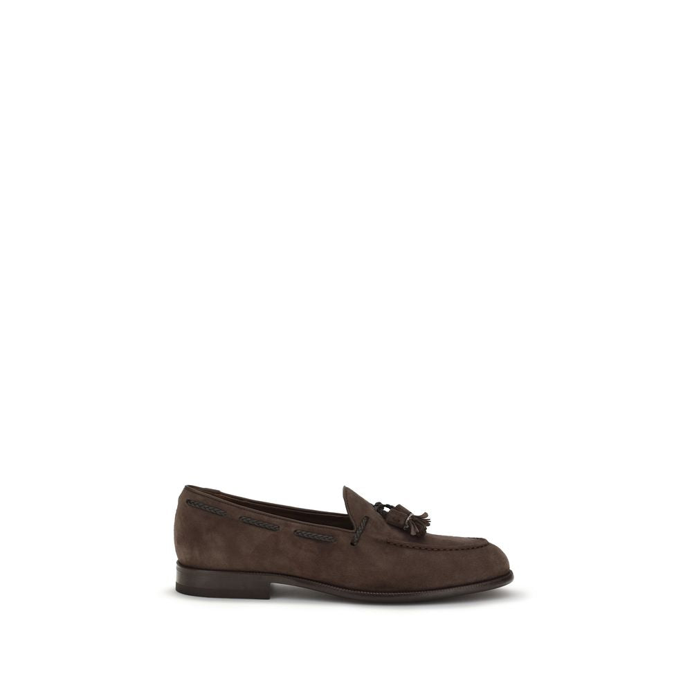 Mocassins à enfiler Fratelli Rossetti en cuir de veau marron Bos Taurus