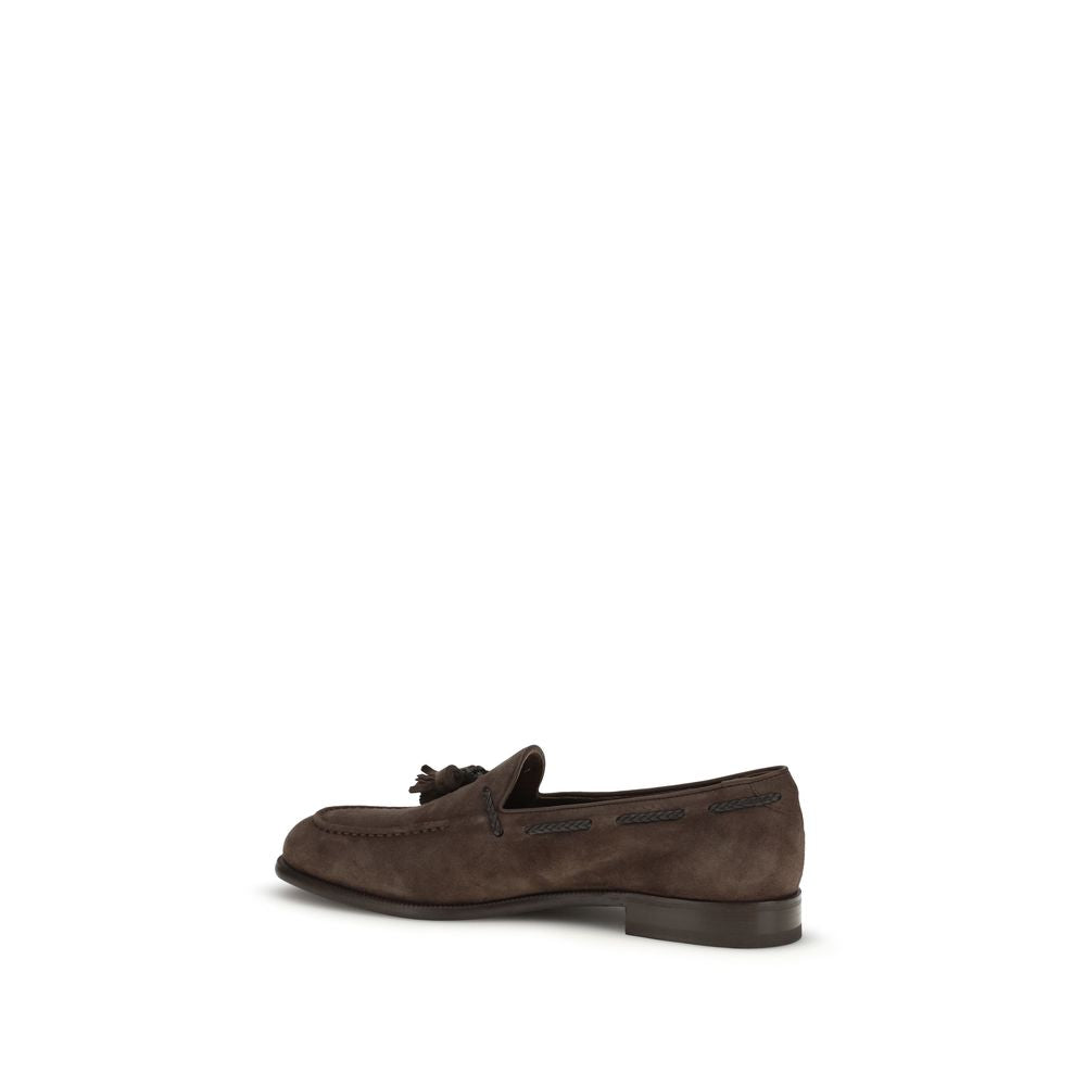 Mocassins à enfiler Fratelli Rossetti en cuir de veau marron Bos Taurus