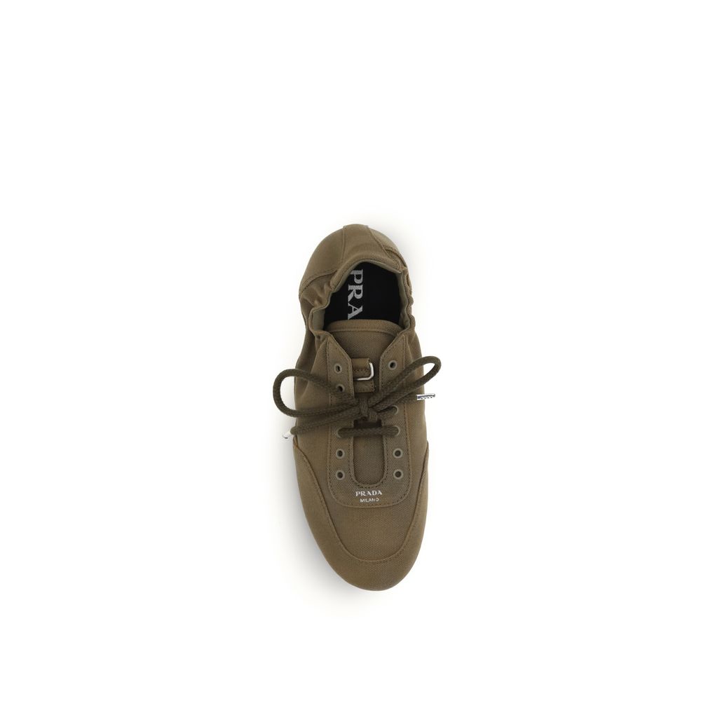 Sneakers sportive Prada in cotone bicolore