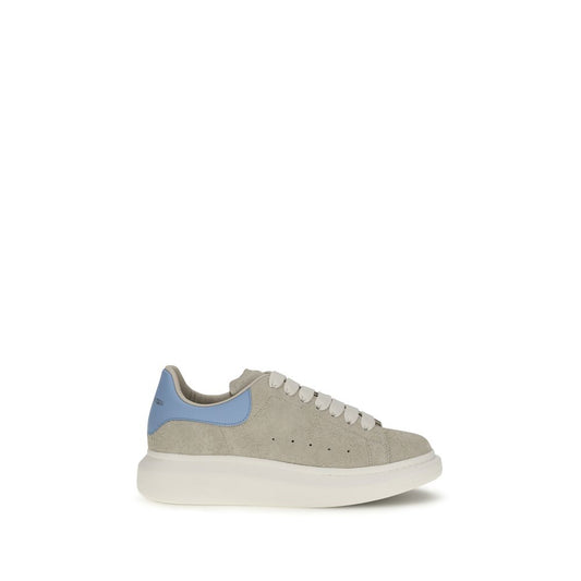 Alexander McQueen Sneakers Con Suola Alta In Pelle Di Vitello Beige