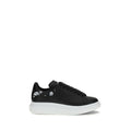 Alexander McQueen Sneakers Chunky in Pelle di Vitello Nera Bos Taurus