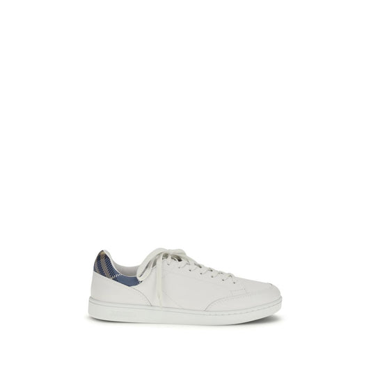 Sneakers basse Burberry Bos Taurus in pelle di vitello bianca