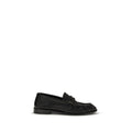 Mocasines sin cordones Saint Laurent de piel de becerro negra Bos Taurus