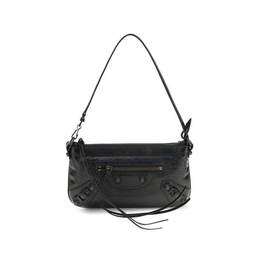 Borsa a Tracolla Balenciaga Nera in Agnello Ovis Aries Aries