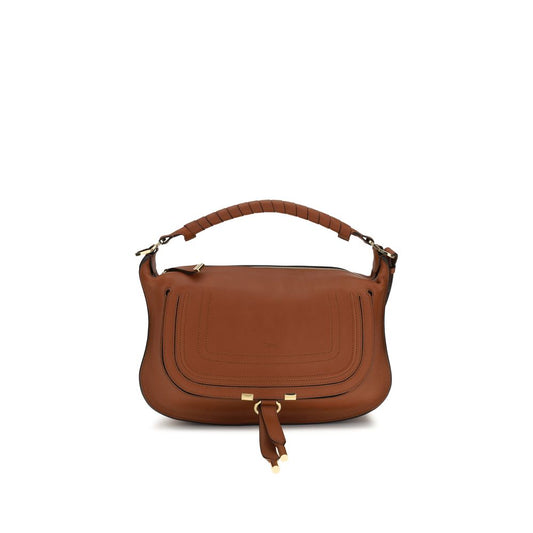 Borsa a spalla Chloé in pelle di vitello marrone Bos Taurus