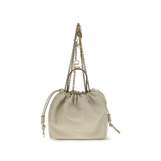 Chloé Borsa a Spalla Beige in Agnello Ovis Aries Aries