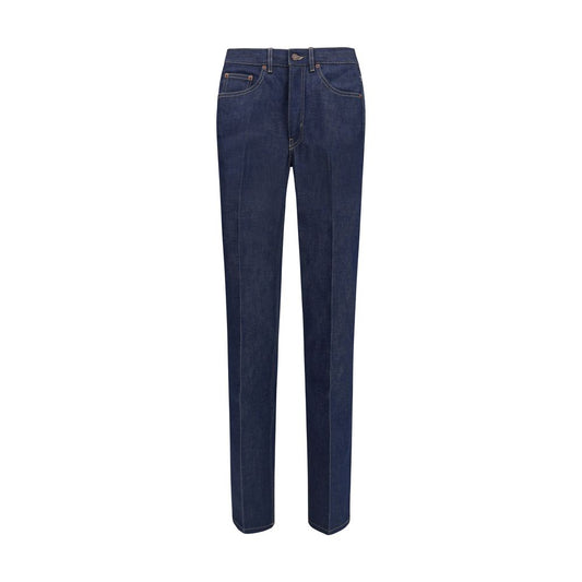 Jeans Chloé slim fit in cotone blu