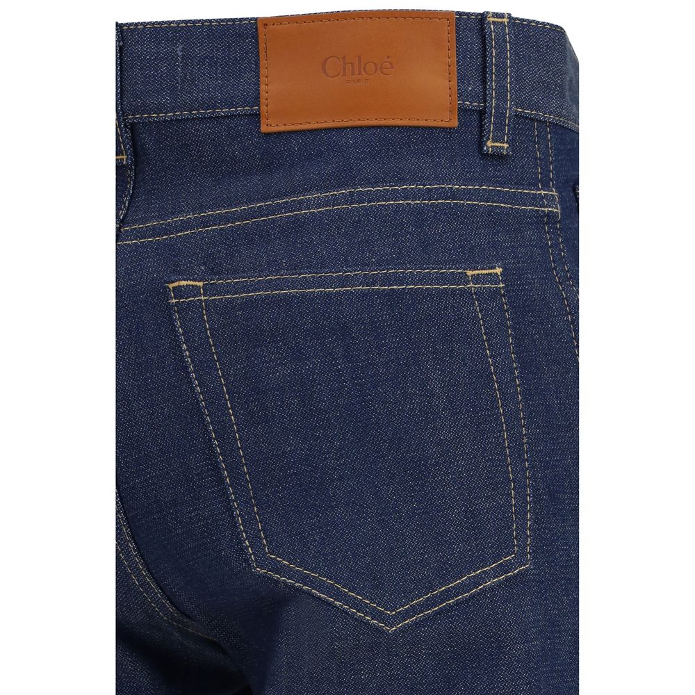 Jean slim en coton bleu Chloé