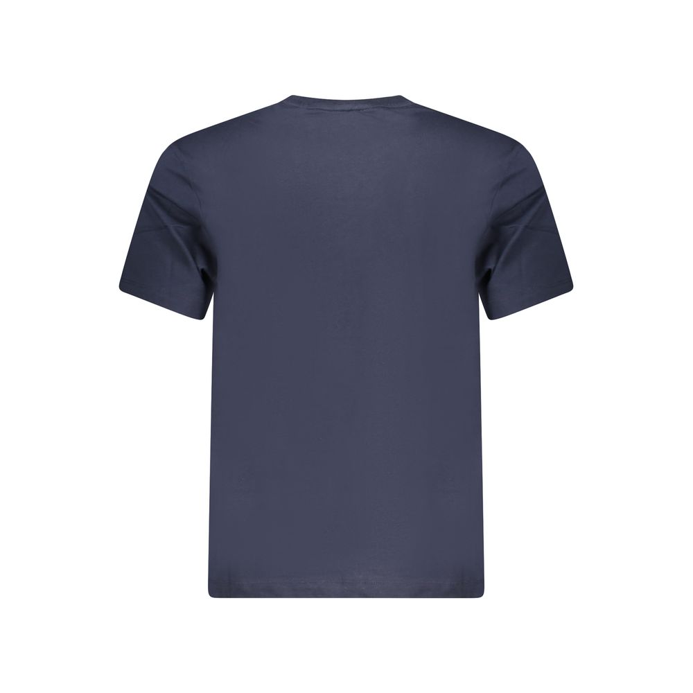 T-Shirt Uomo Guess Jeans Blu in Cotone Biologico