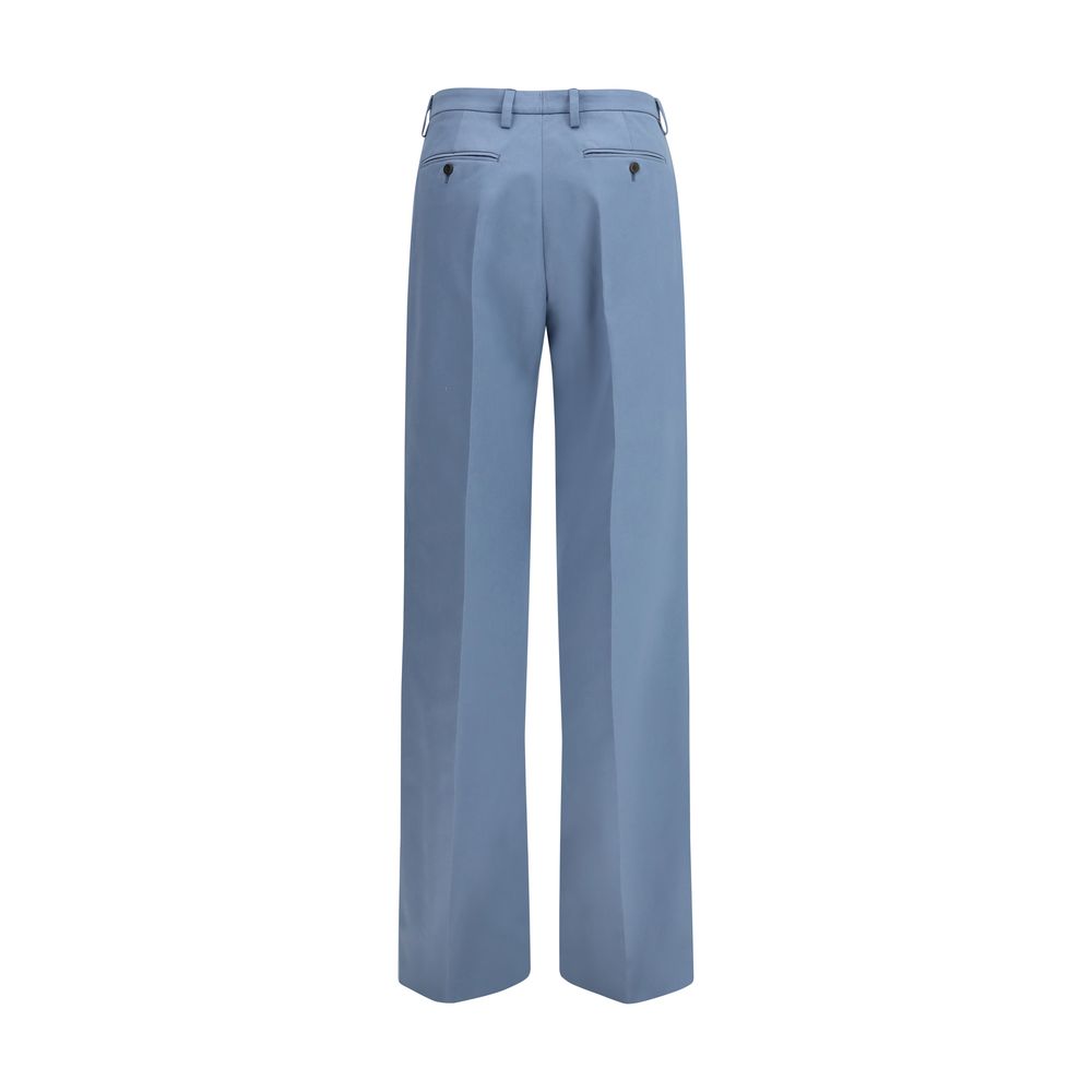 Pantaloni Chino Prada Blu in Cotone