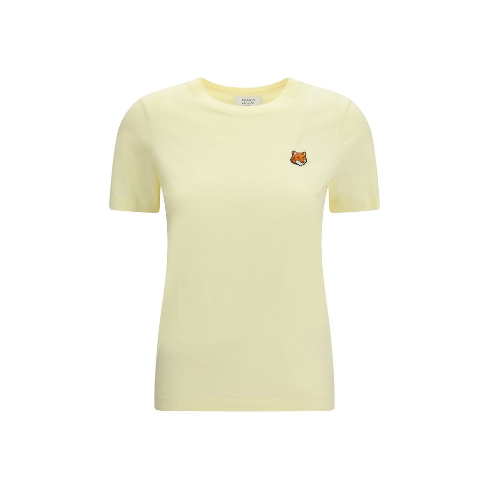 T-shirt in cotone bicolore Maison Kitsuné