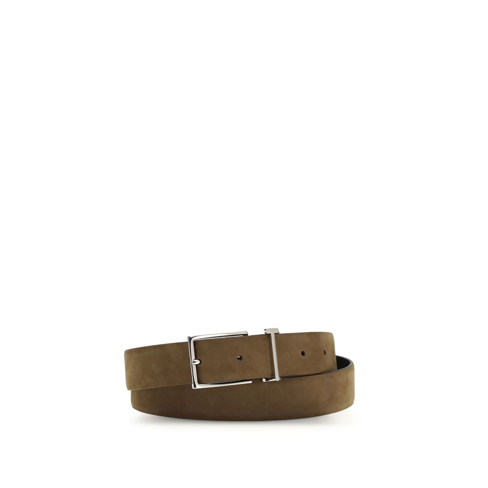 Ceinture Tom Ford marron en cuir de veau Bos Taurus (taille standard)