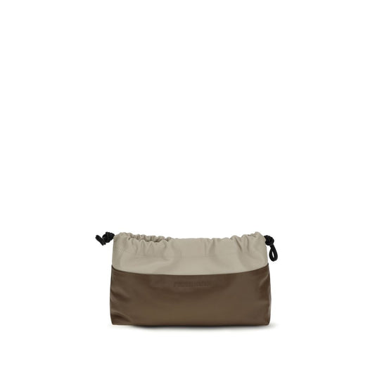 Borsa Clutch Pierre Hardy in Pelle di Vitello Marrone Bos Taurus