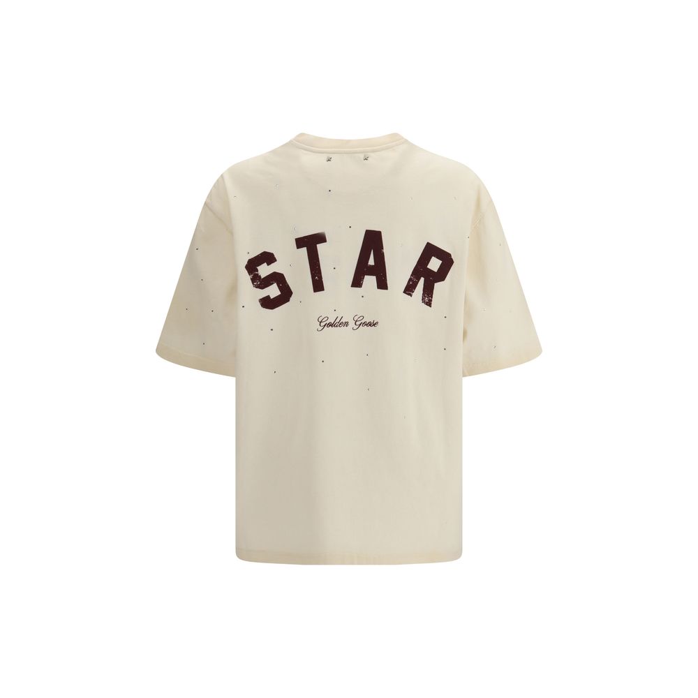 T-shirt Golden Goose en coton beige