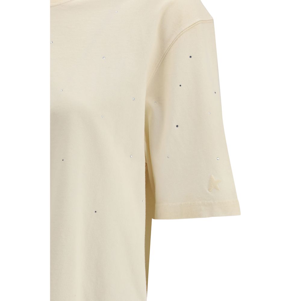 T-shirt Golden Goose en coton beige