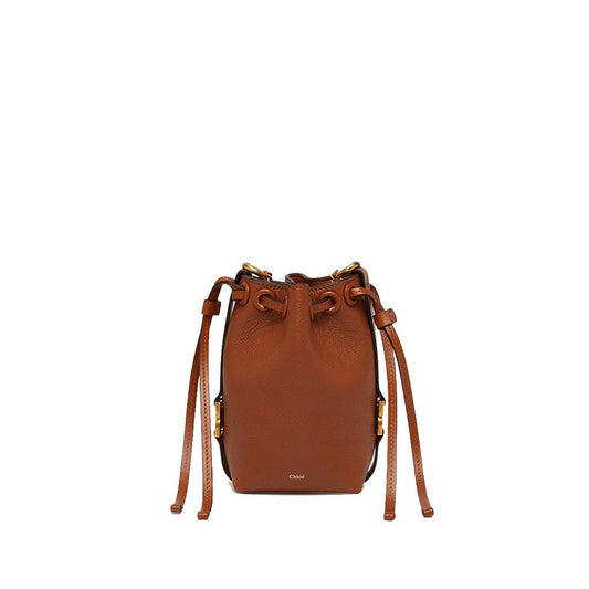 Borsa a secchiello Chloé in pelle di vitello marrone