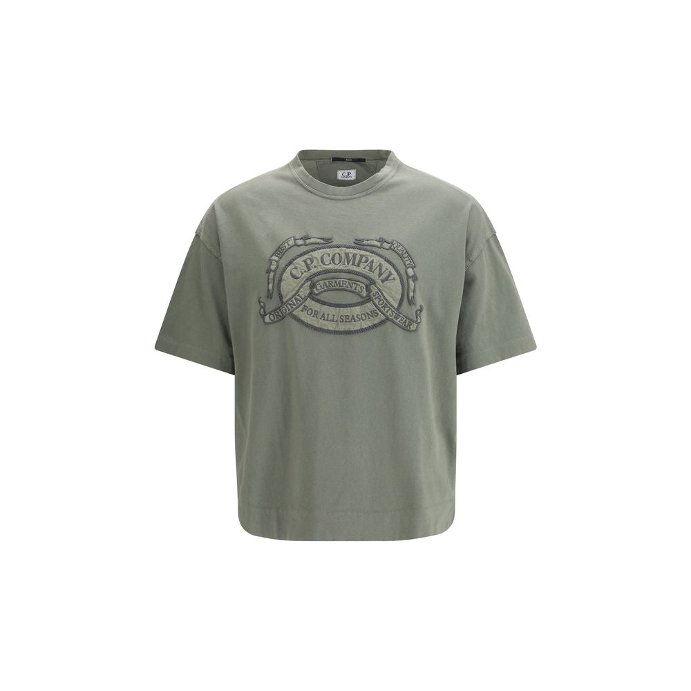 T-shirt bicolor in cotone C.P. Company