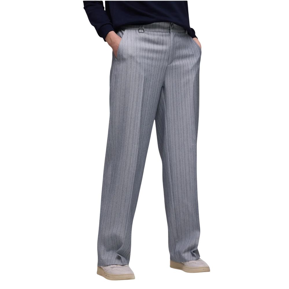 Pantaloni casual in poliestere blu Street One