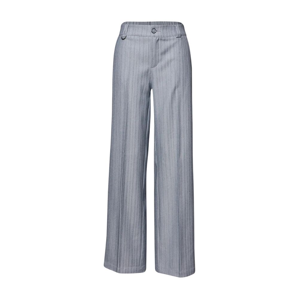 Pantaloni casual in poliestere blu Street One