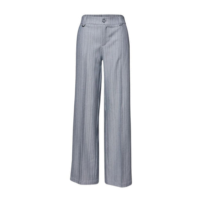 Pantaloni casual in poliestere blu Street One