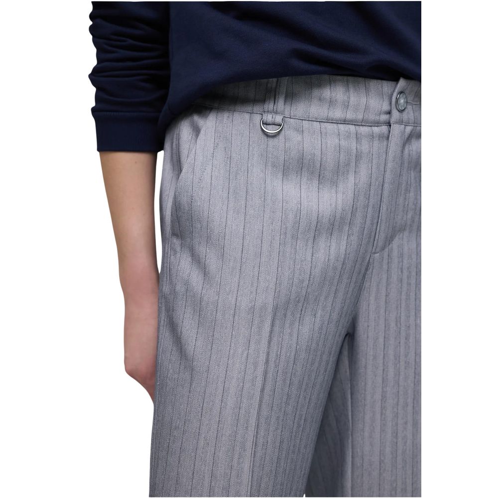 Pantaloni casual in poliestere blu Street One