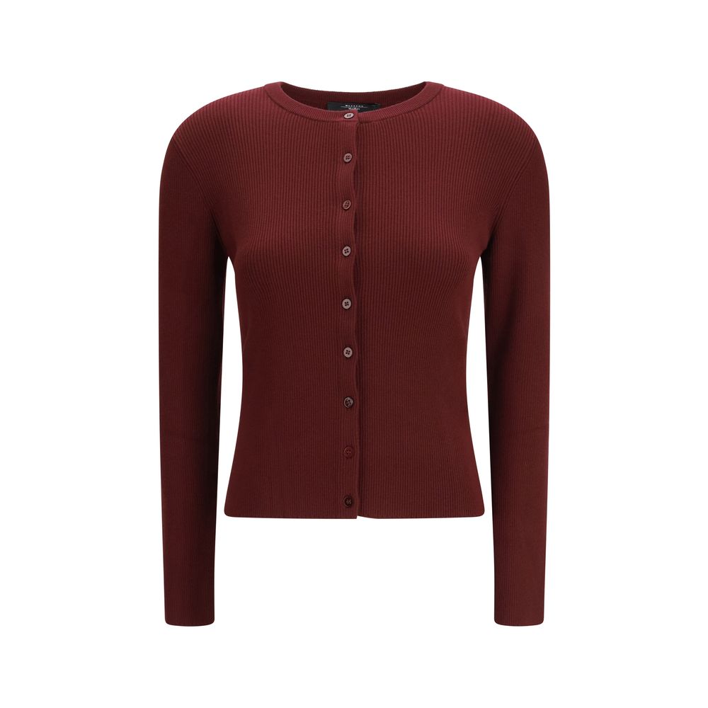 Gilet Max Mara bordeaux en viscose