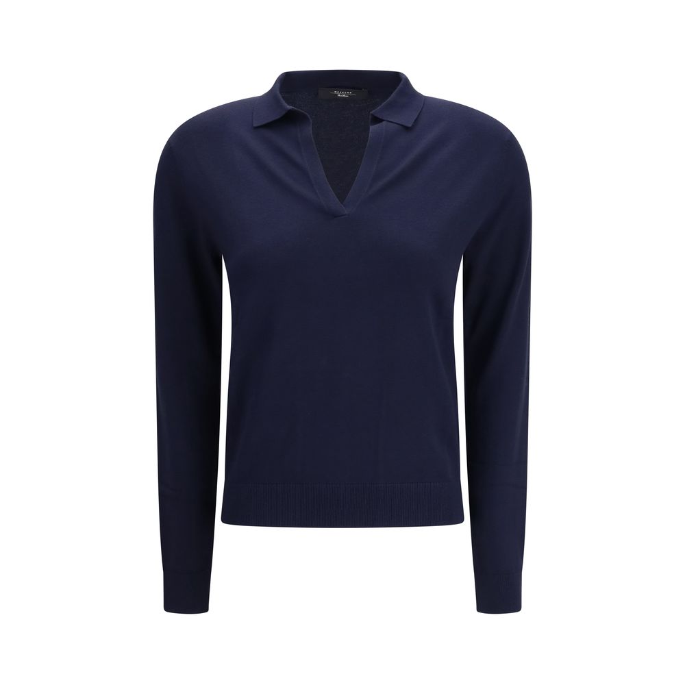 Sweat-shirt Max Mara bleu en viscose