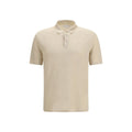 Polo Roberto Collina in Lino Beige