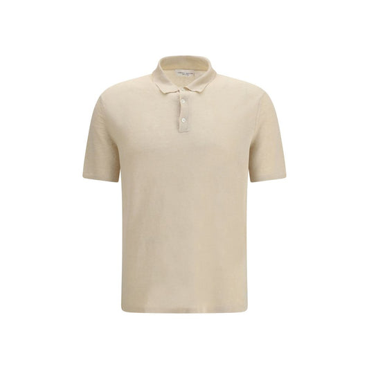 Polo Roberto Collina in Lino Beige