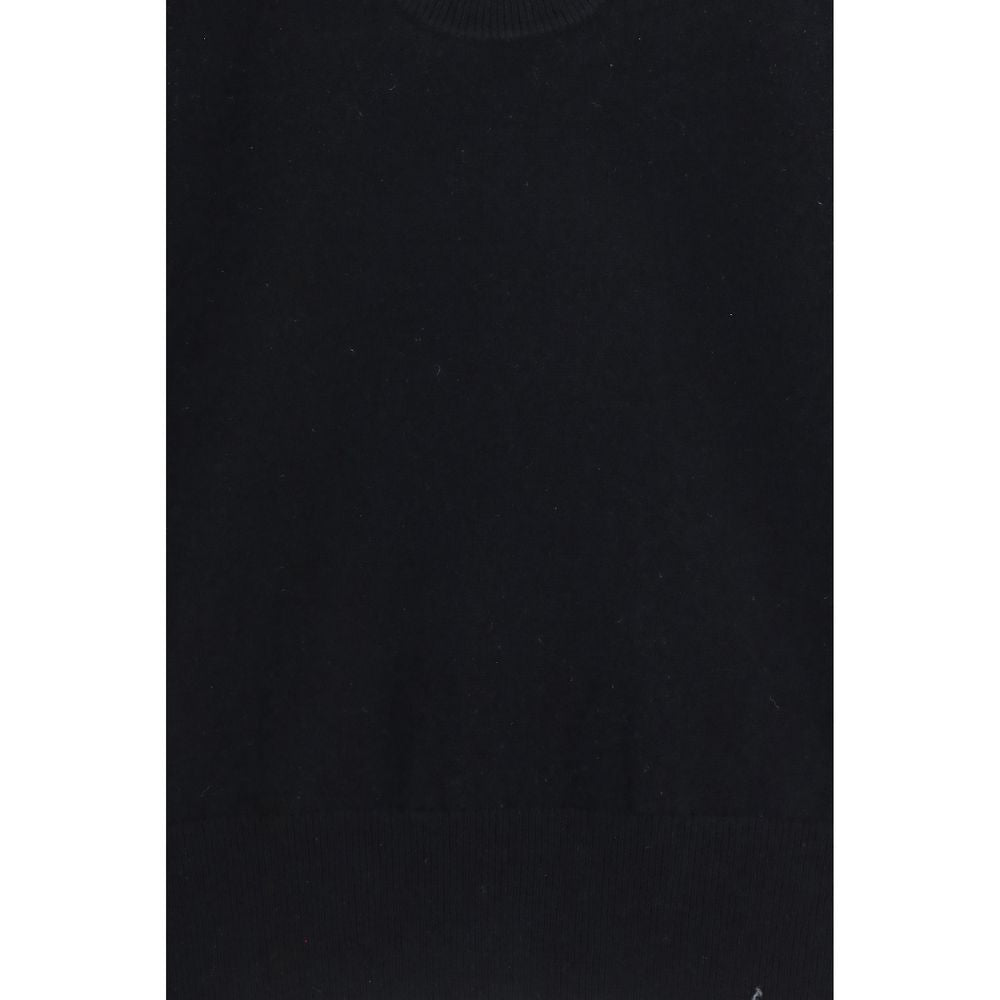 Pull sans manches en cachemire et élasthanne noir Extreme