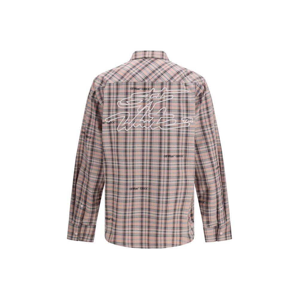 Chemise en coton multicolore à motif Off-White