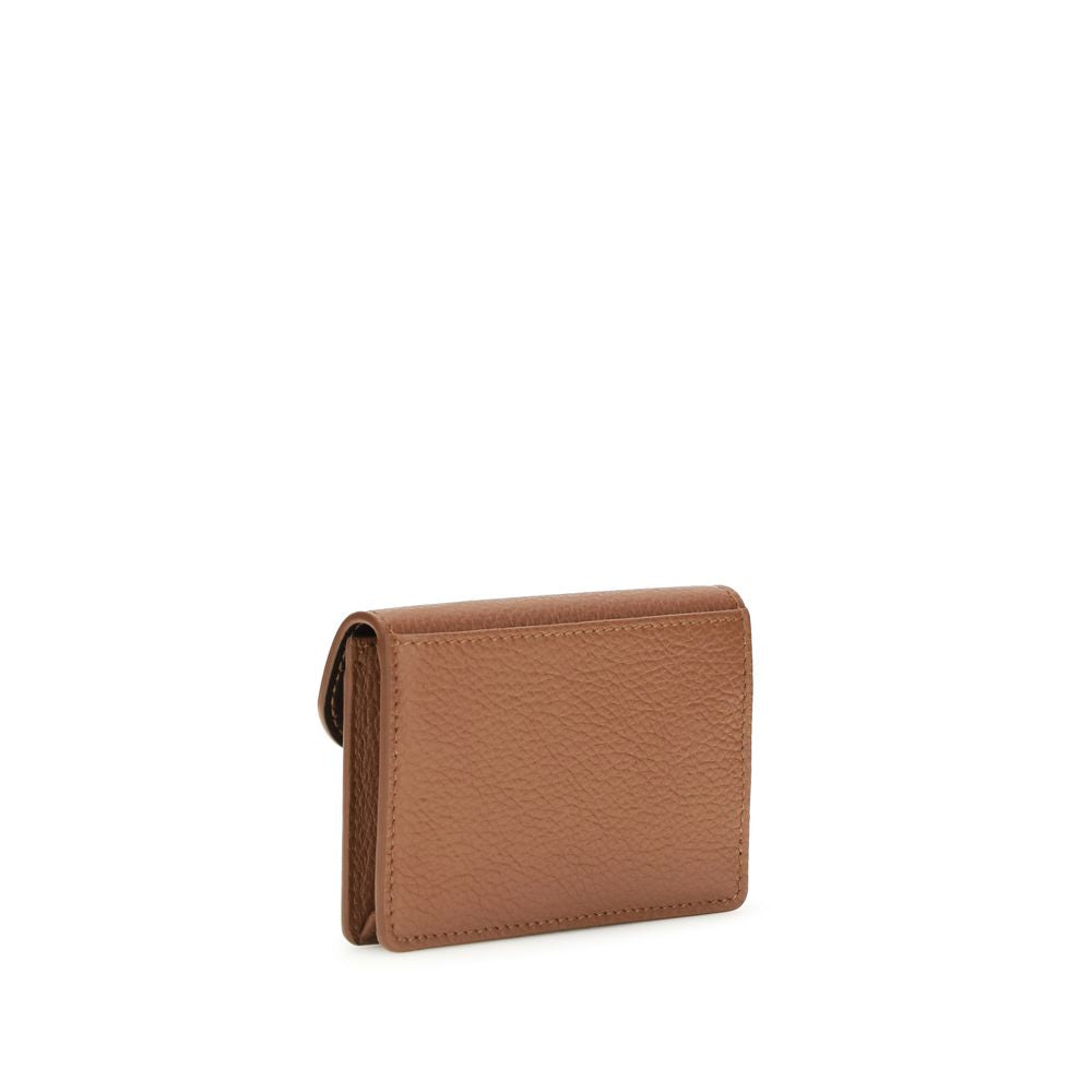 Portefeuille Ferragamo en cuir de veau marron Bos Taurus