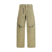 Alexander Wang Bicolor Cotton Cargo Pants