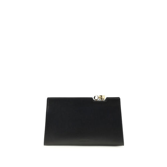 Borsa a Spalla Jacquemus in Pelle di Vitello Nera Bos Taurus