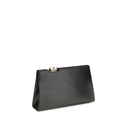 Borsa a Spalla Jacquemus in Pelle di Vitello Nera Bos Taurus