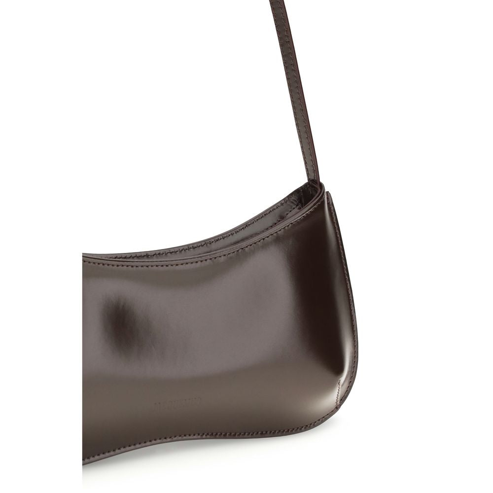 Borsa a spalla Jacquemus in pelle di vitello marrone Bos Taurus