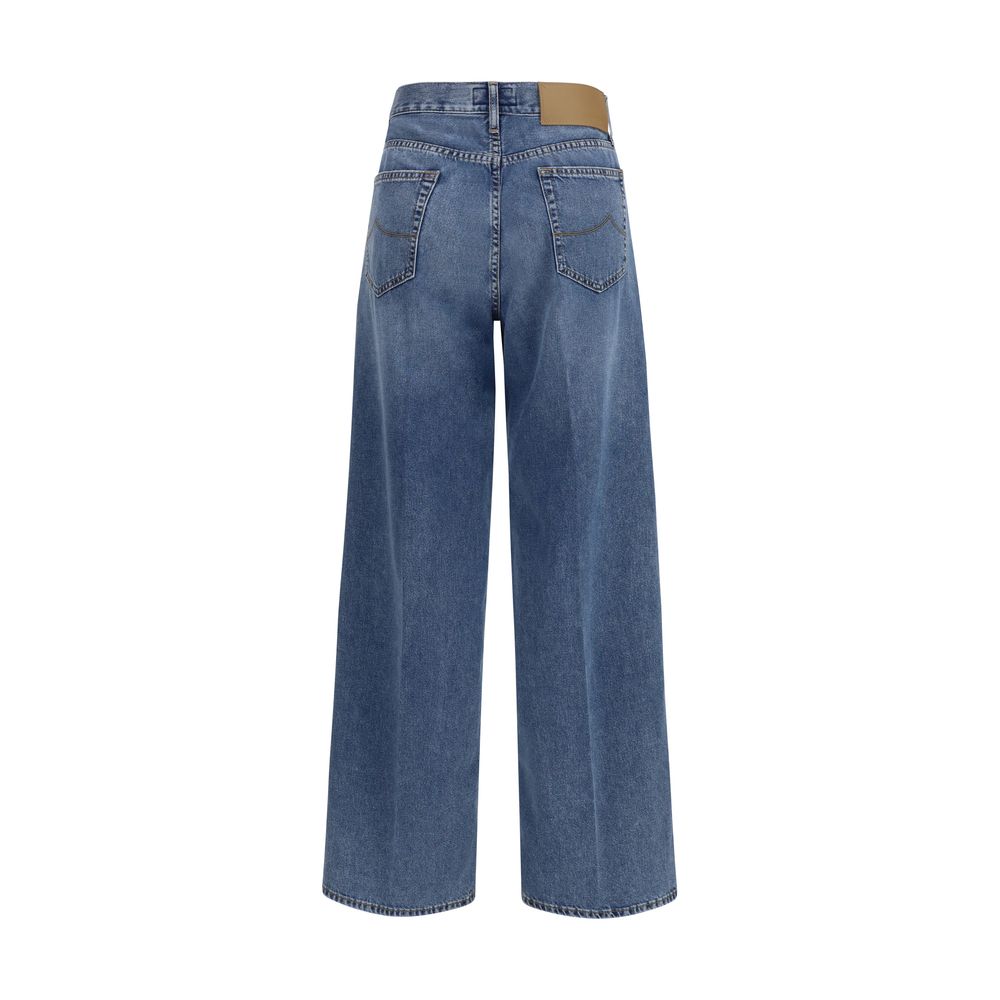 Jean coupe décontractée en coton bleu Jacob Cohen