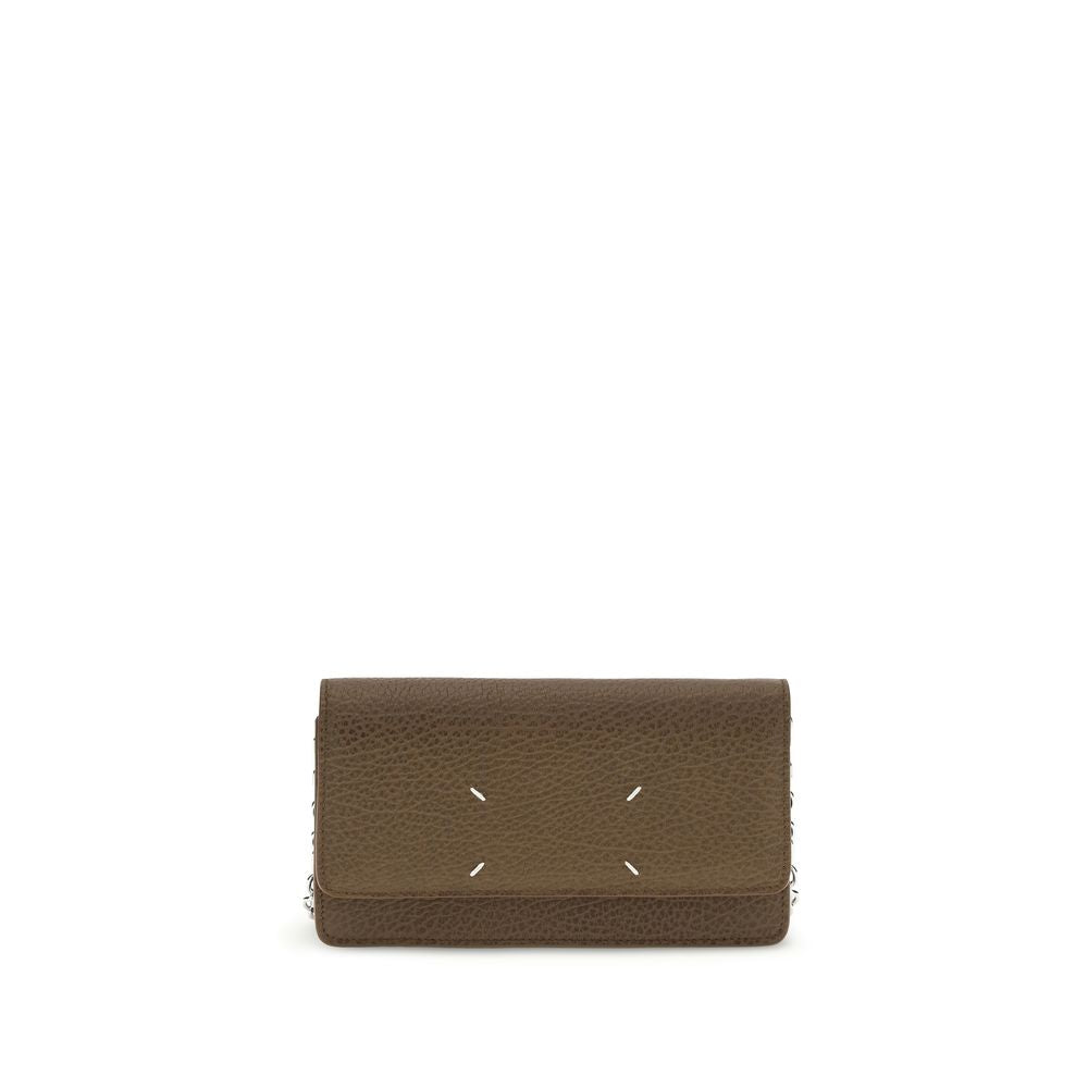 Portefeuille Maison Margiela en cuir de veau marron Bos Taurus