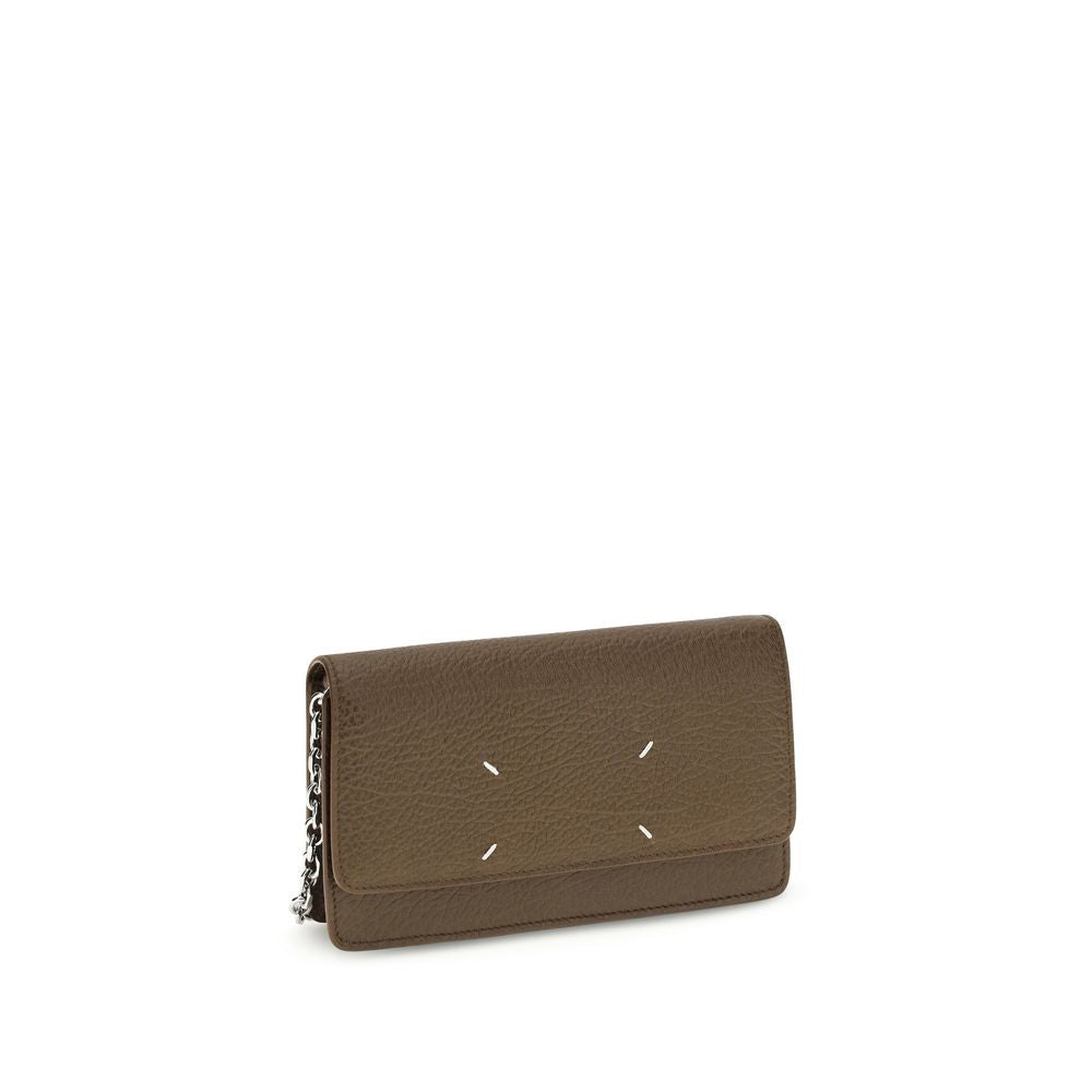 Portefeuille Maison Margiela en cuir de veau marron Bos Taurus