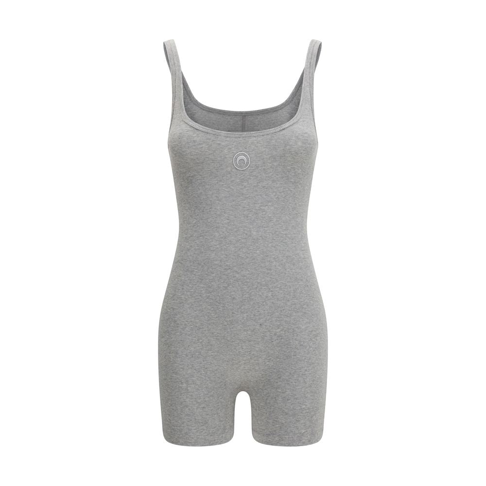 Tuta intera Marine Serre in cotone grigio