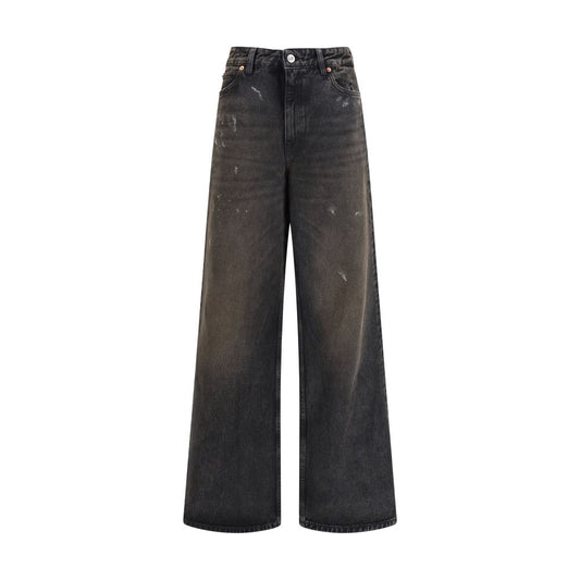 Our Legacy Jeans Morbidi in Cotone Nero