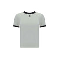 Maglietta bianca in cotone Courrèges