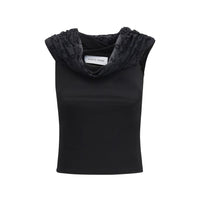 Marine Serre Black Viscose Shirt