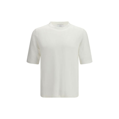 T-shirt en lin blanc Lardini