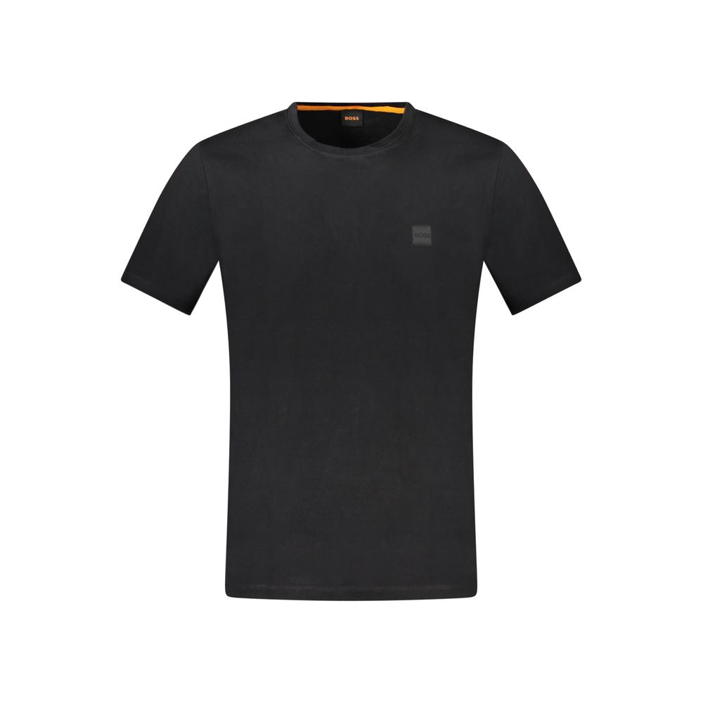 T-shirt da uomo in cotone nero Hugo Boss