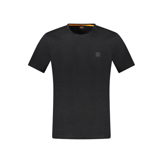 T-shirt da uomo in cotone nero Hugo Boss