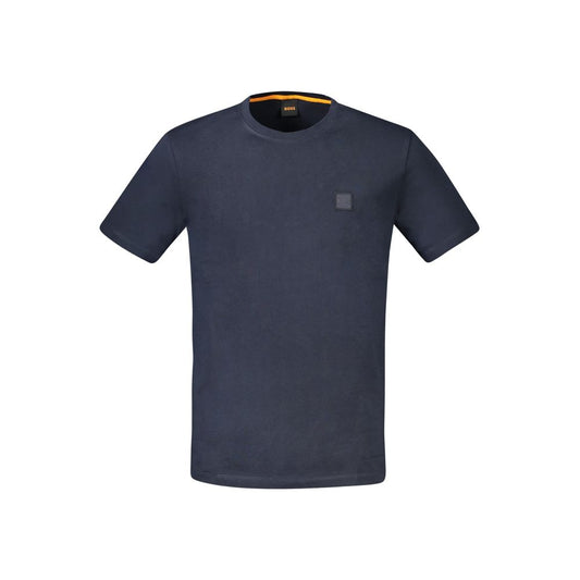 T-Shirt Uomo Hugo Boss in Cotone Blu