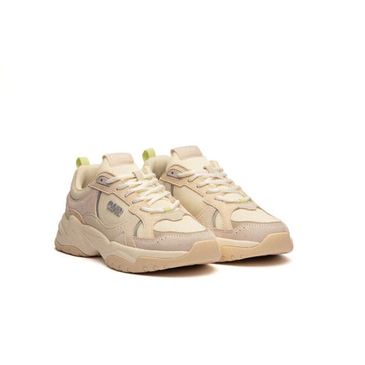 Sneakers Colmar in Pelle Bianca con Suola Spessa