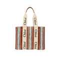 Borsa tote in lino Chloé marrone
